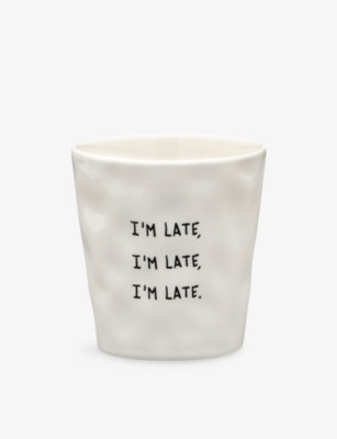 I'm Late Coffee Stoneware Cup | Selfridges