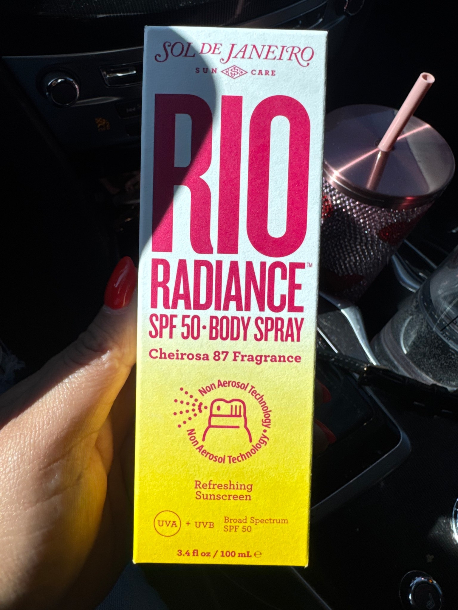 Sun-kissed and protected! Just found my new beach bag essential — the Rio Radiance SPF 50 Body Spray by Sol de Janeiro. Smells like summer, feels like a dream, and it’s non-aerosol too! Cheirosa 87 is giving VACAY VIBES. 

#LTKSwim #LTKBeauty #LTKFindsUnder50