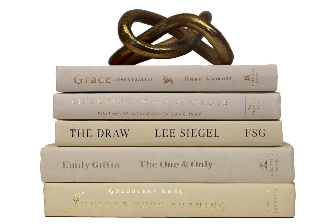 Cream Book Stack | Choose your Colors | Office, Home, Staging, Wedding, Props | Shelf-Ready | Etsy (US)