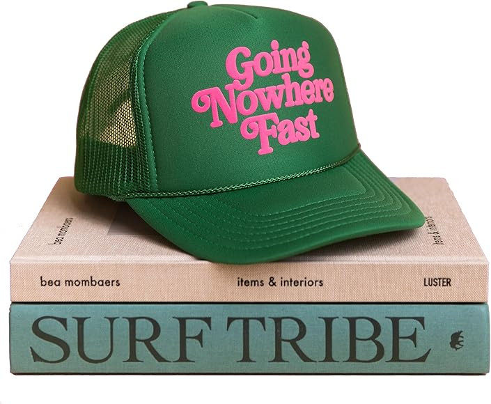 Going Nowhere Fast Trucker Hat - Trendy Vintage Cowgirl Cowboy Y2K Graphic Snapback Cap for Women... | Amazon (US)