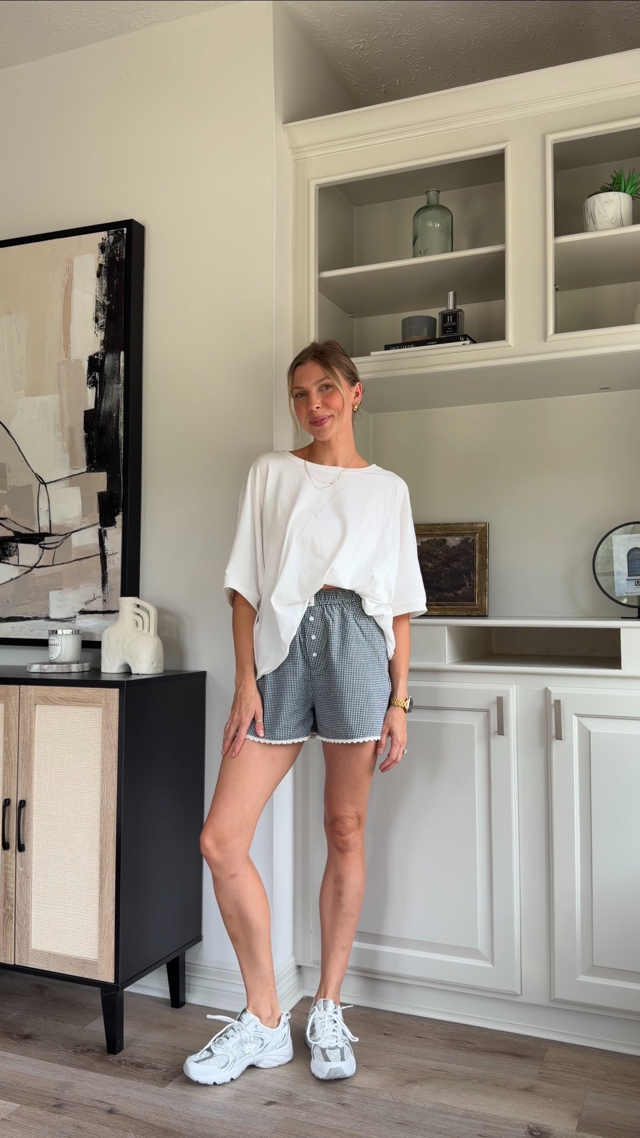 Comfy, cute summer outfit! Wearing S in tee + M shorts 

 #LTKootd