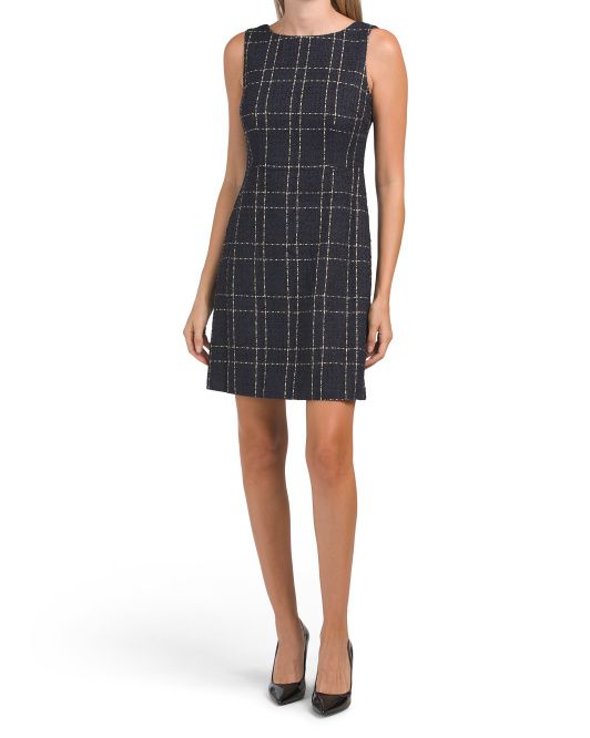 Zoie Tweed Fit And Flare Dress | TJ Maxx