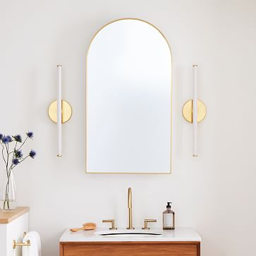 Arched Metal Framed Medicine Cabinet | West Elm (US)