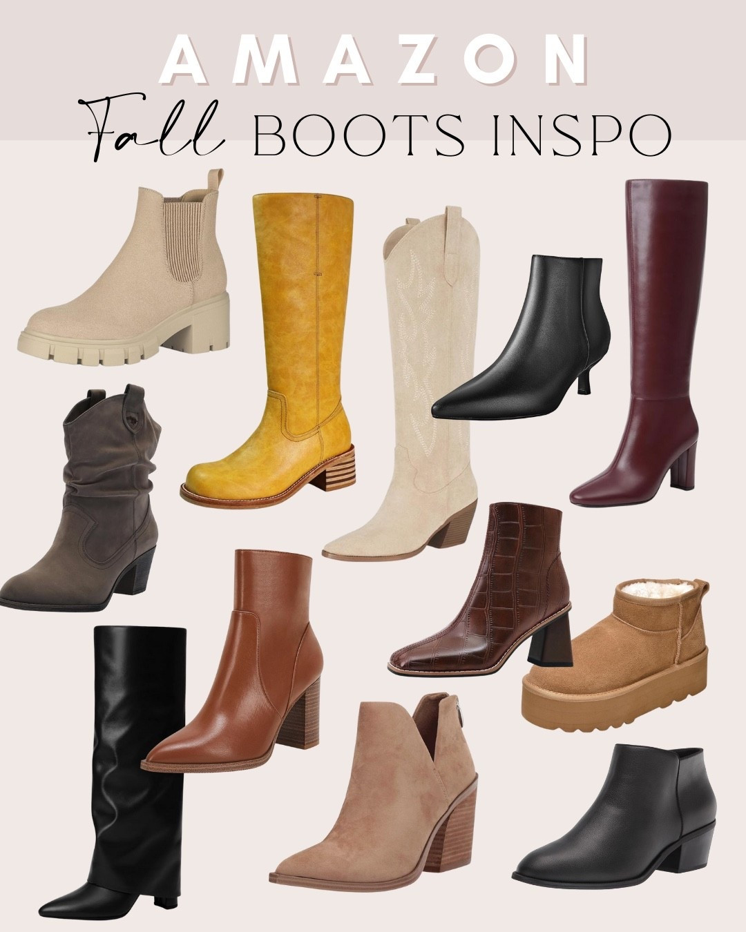 So many cute style of boots from Amazon for Fall! From ankle to knee high there’s a style for everyone! 

#LTKOver40 #LTKSeasonal #LTKShoeCrush