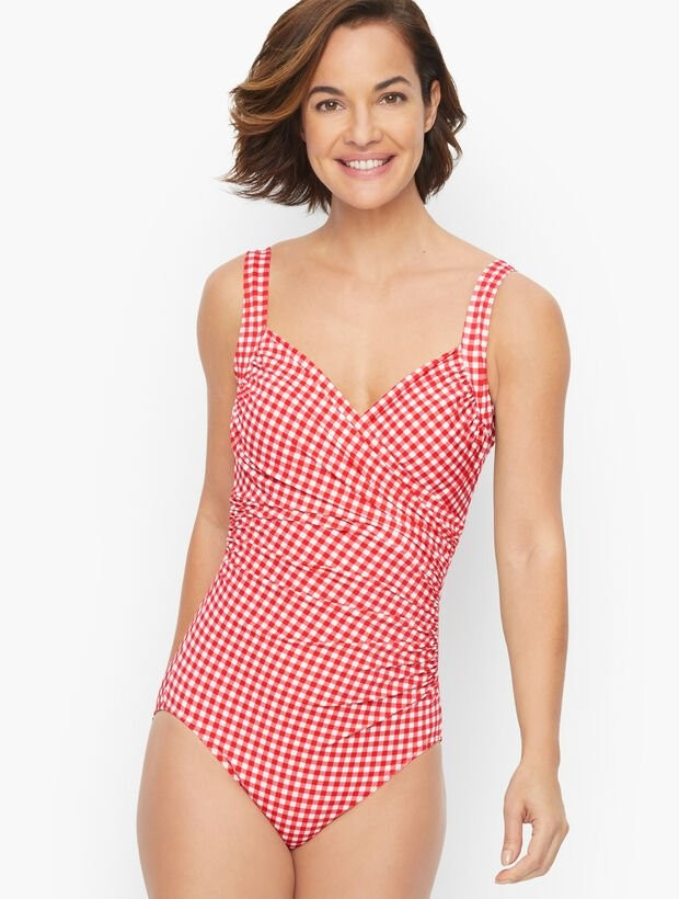 Gingham Miraclesuit® Sanibel One Piece | Talbots