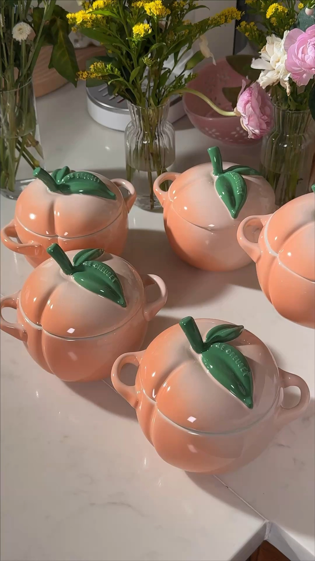 My Peach Le Creuset! From their fruit cocotte collection