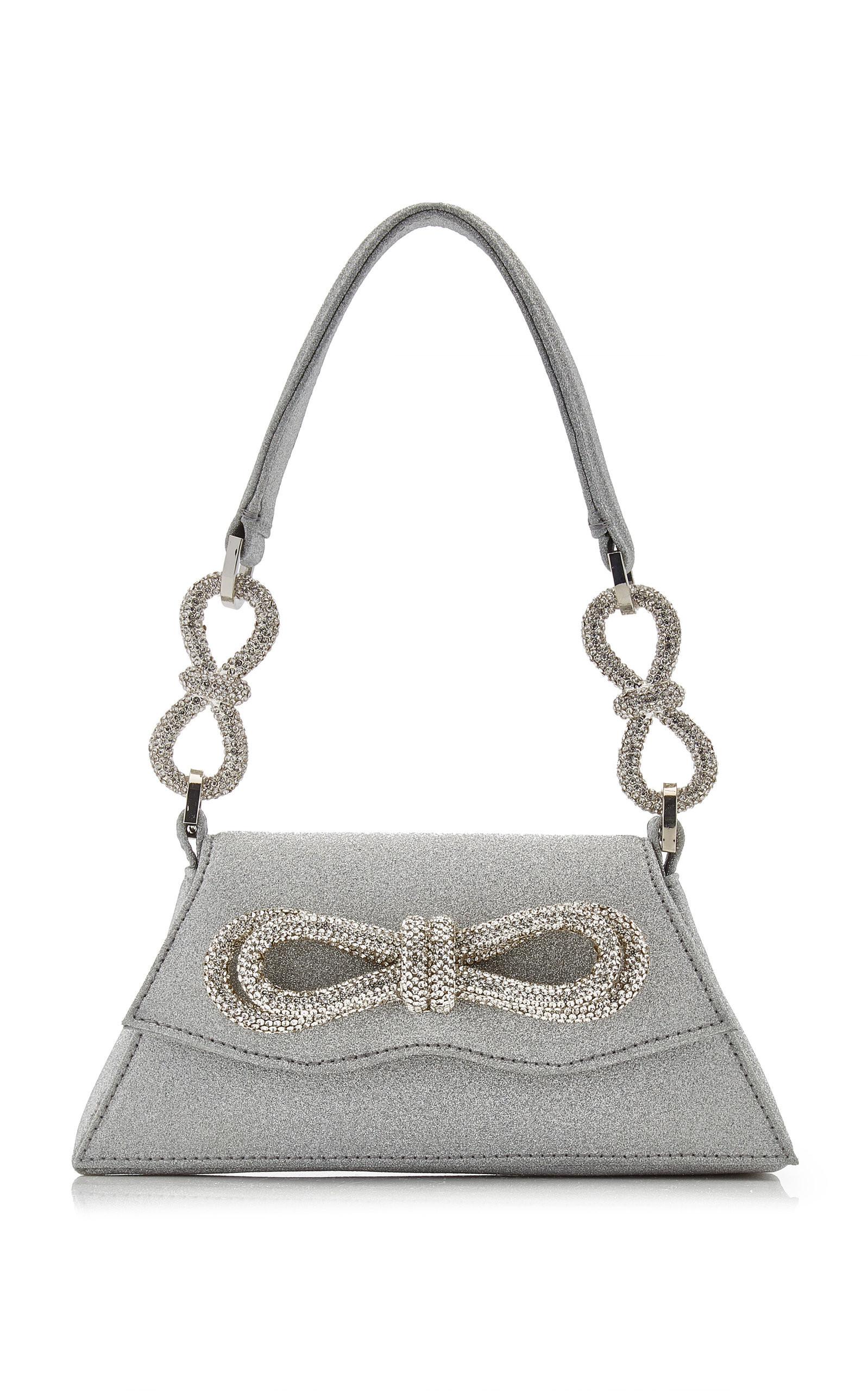 Samantha Double-Bow Glittered Shoulder Bag | Moda Operandi (Global)