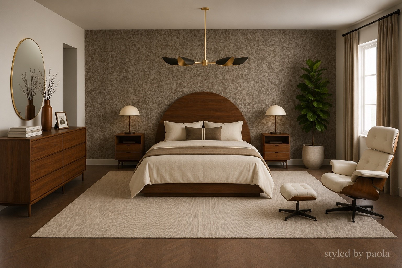 This bedroom design is proof that warm woods + soft textures never go out of style ✨ Curated a cozy, high-end bedroom look with statement pieces that feel designer without feeling trendy. Everything linked below 👇🏻

#LTKHome #LTKU #LTKSeasonal