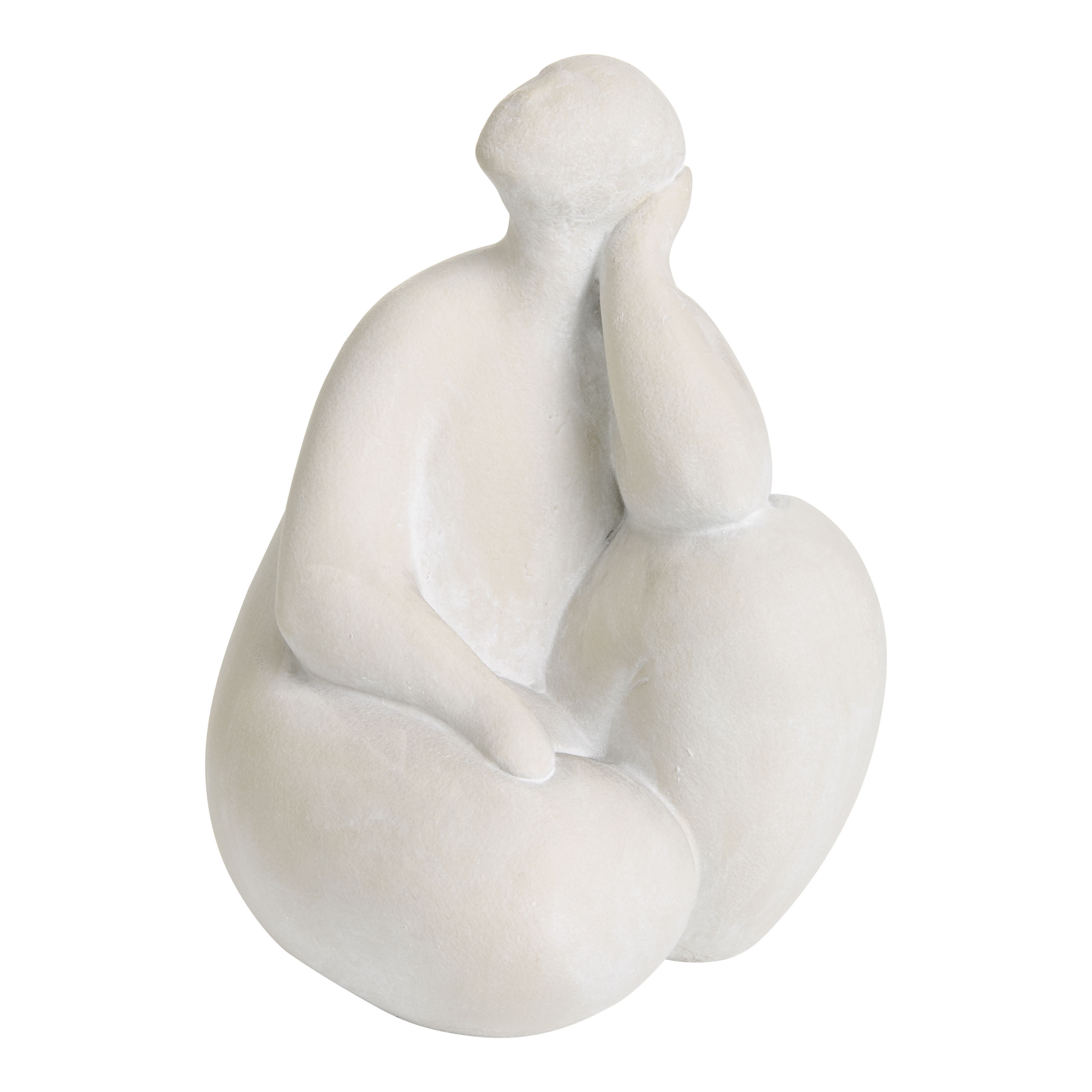 Whitewash Resting Figurative Sculpture Decor | World Market