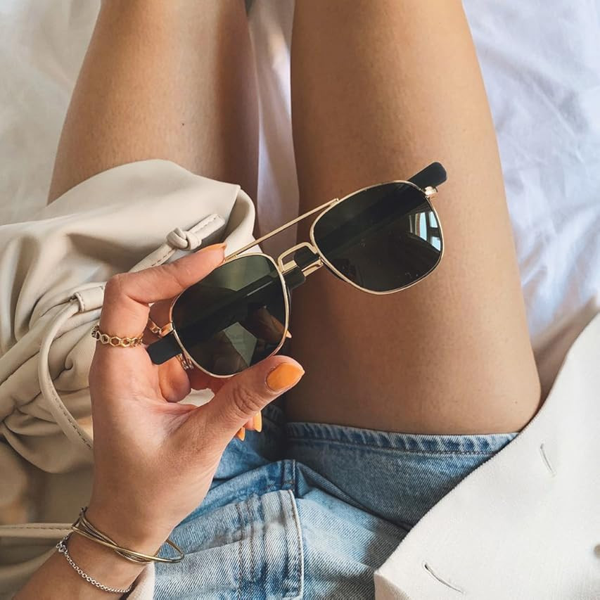 SUNGAIT Men's Military Style Polarized Pilot Aviator Sunglasses Bayonet Temples | Amazon (US)