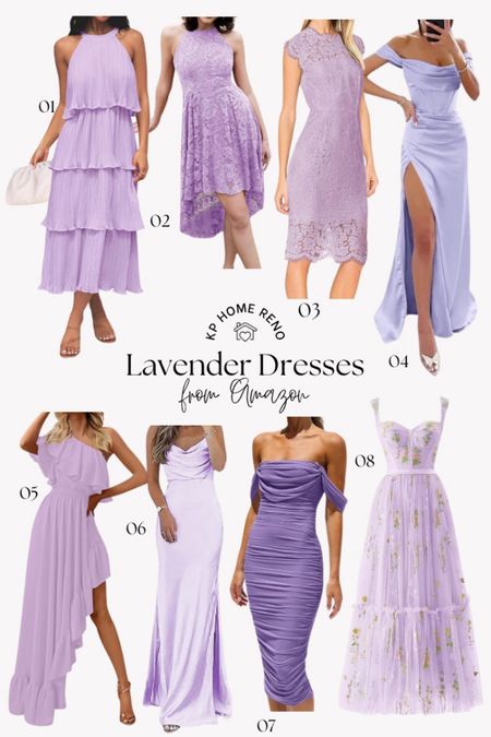 I’ve been preparing for my cousins wedding and found some great lavender Wedding Guest Dress options 🤍💜
