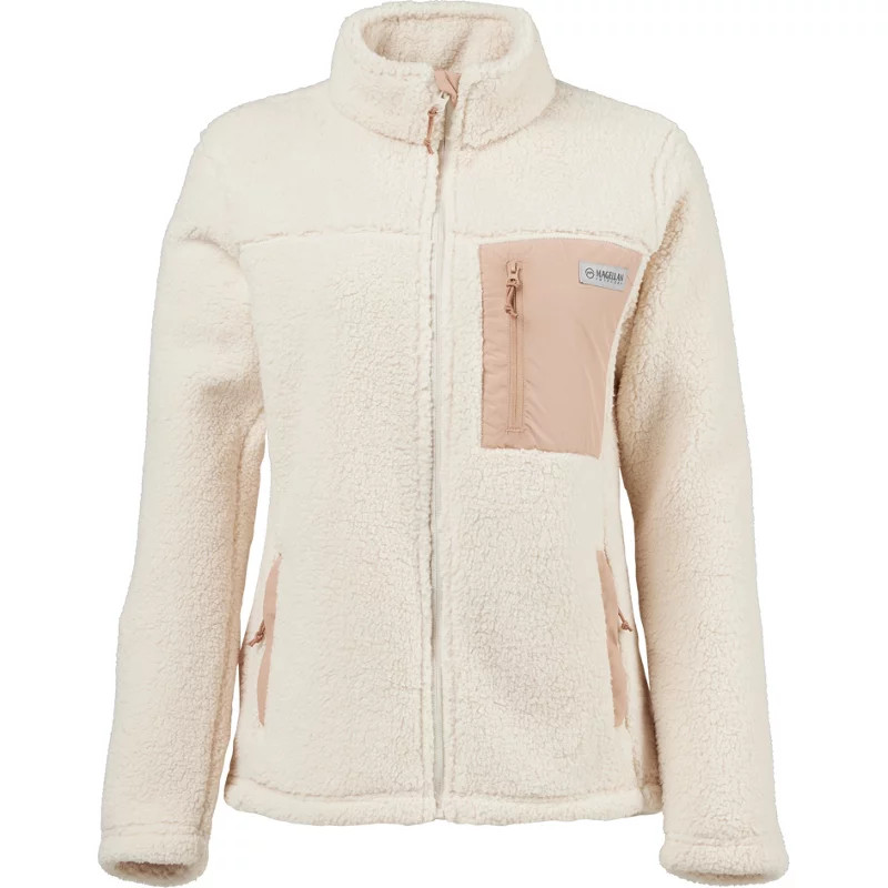 Magellan Outdoors Women's Campfire Sherpa Jacket Whitecap Grey, X-Large - Women's Fleece at Academy Sports | Academy Sports + Outdoors