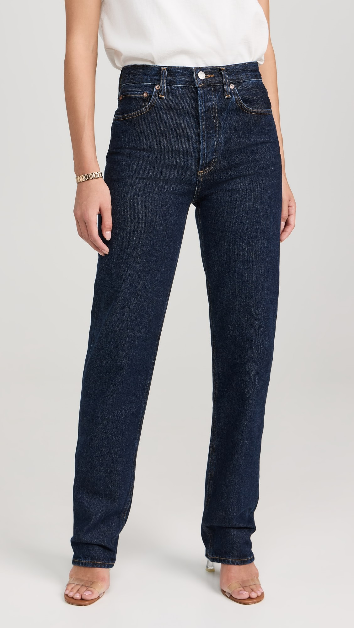 90s Pinch Waist Long Jeans | Shopbop