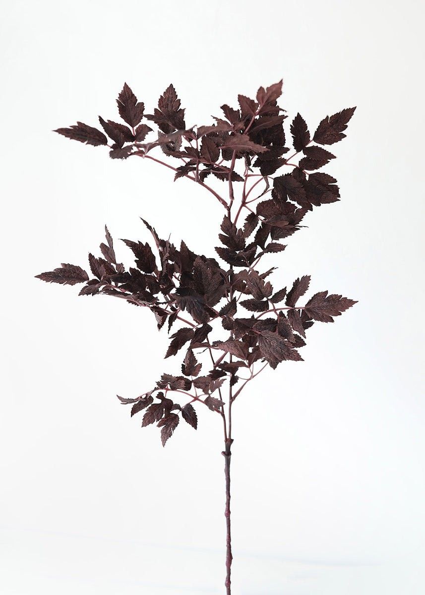 Plum Fake Cimicifuga Ramosa Leaves - 31" | Afloral (US)