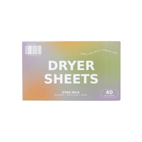 DedCool Dryer Sheets | Xtra Milk | 40 Count | Non-Toxic, Vegan Fabric Softener Sheets | Bergamot, Vanilla & Amber Scent | Softens & Freshens | Amazon (US)