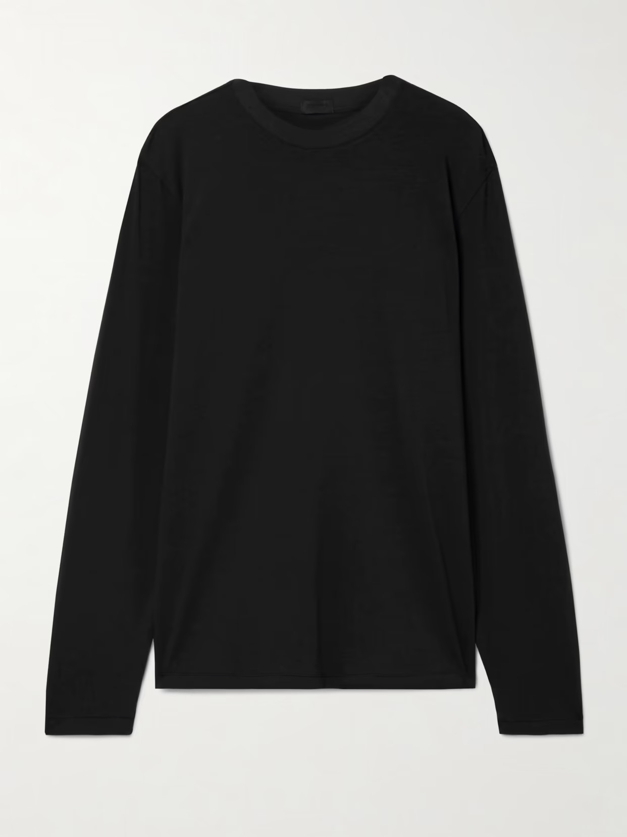 SKIMS - Boyfriend Stretch-modal And Cotton-blend Jersey T-shirt - Onyx | NET-A-PORTER (US)
