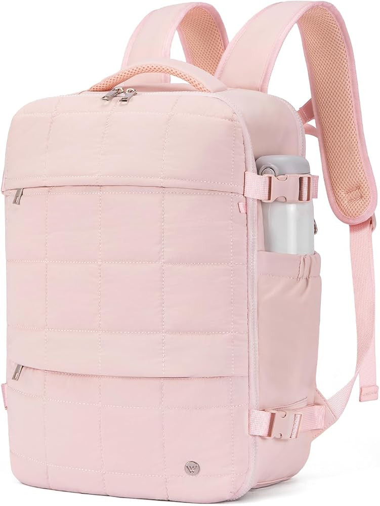 WESTBRONCO Travel Laptop Backpack for women 17.3 inch Travel Backpack Carry on Flight Approved Pu... | Amazon (US)