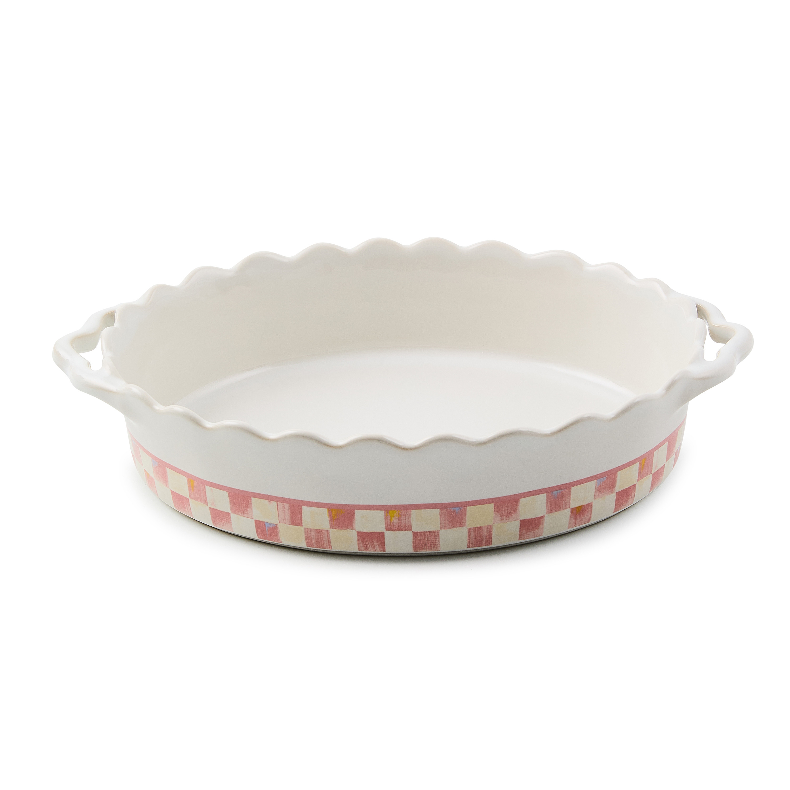 MacKenzie-Childs Rosy Check Everyday Medium Oval Baker | MacKenzie-Childs