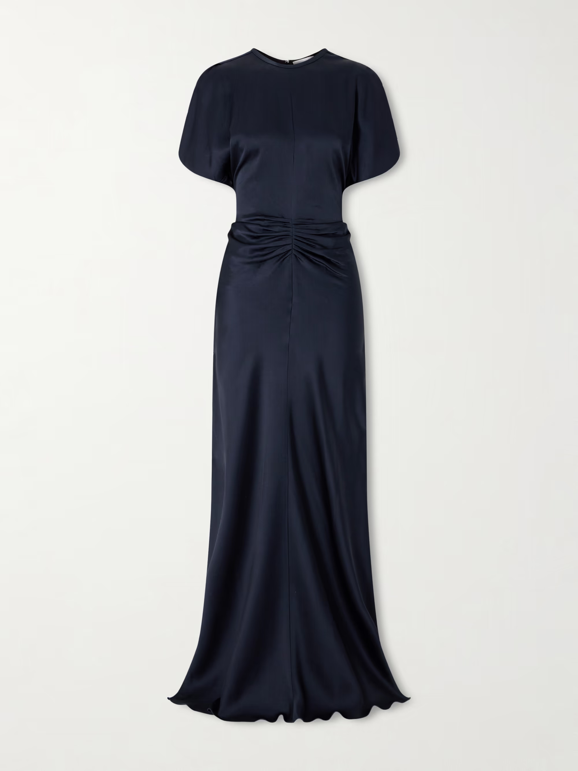 Ruched satin maxi dress | NET-A-PORTER (US)