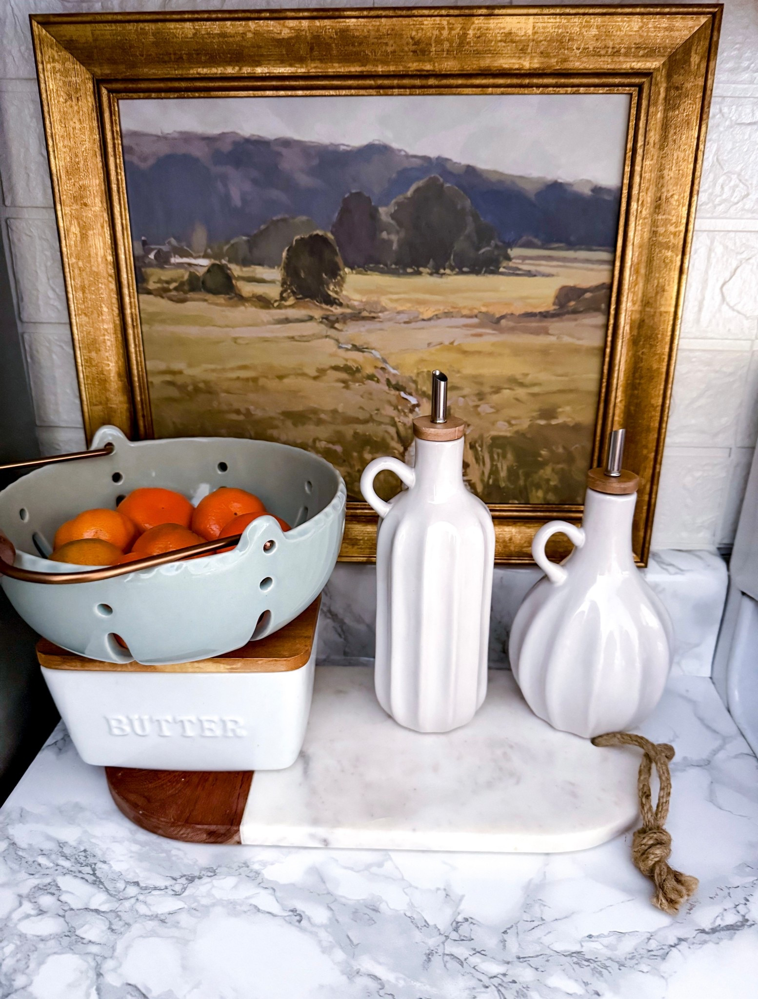 Target homevfinds to brighten up my kitchen. The framed art is so beautiful and 30% off now. 

@target
Target decor, target haul, target kitchen decor 

#LTKHome #LTKSpringSale #LTKSeasonal