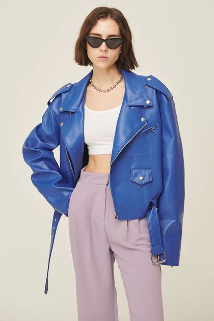 Emma Pleather Rider Jacket | Storets (Global)