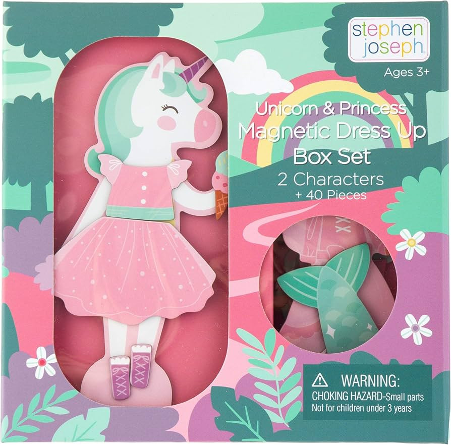 Stephen Joseph, Magnetic Dress Up Doll Unicorn and Princess | Amazon (US)