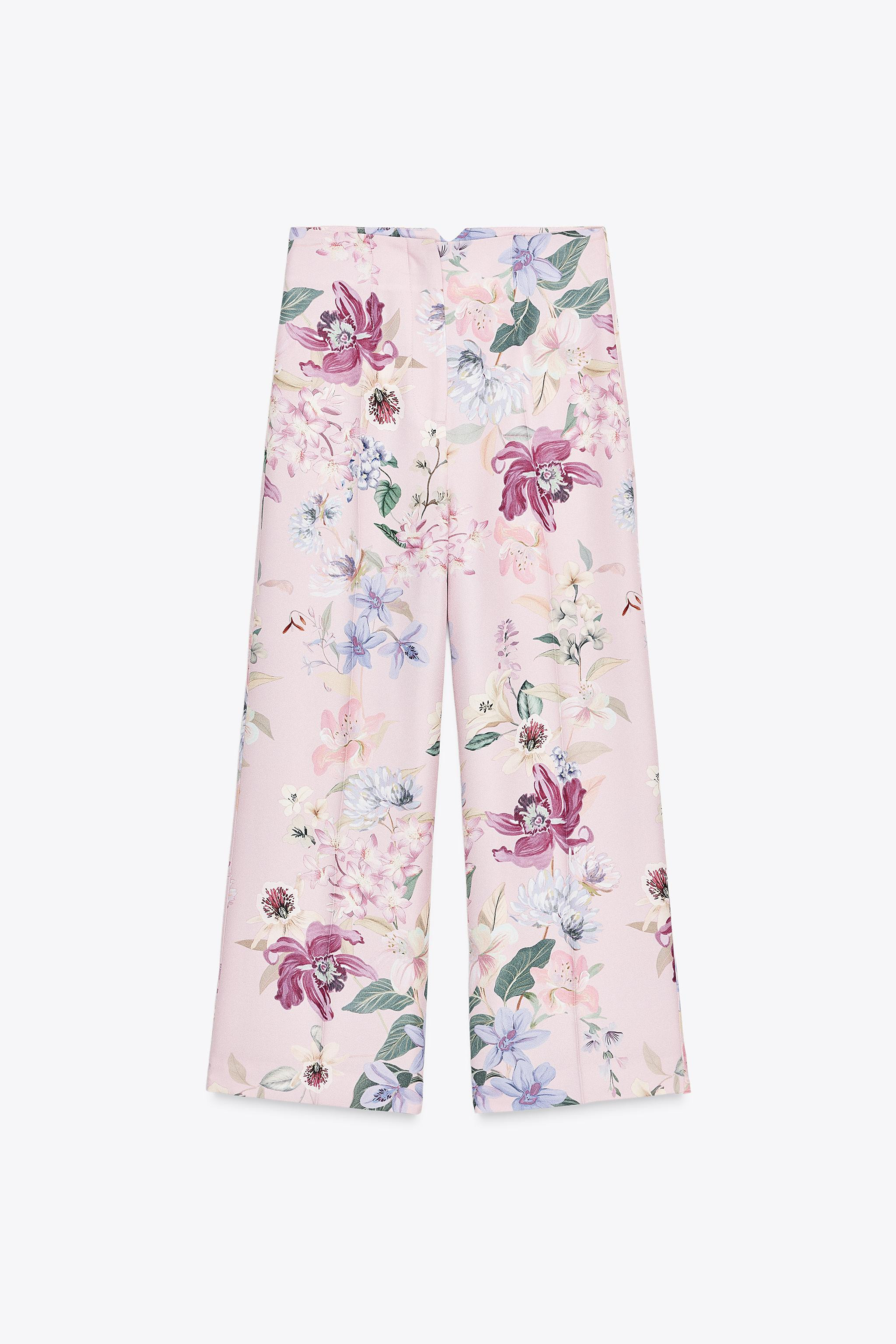 FLORAL PRINT PANTS | Zara US