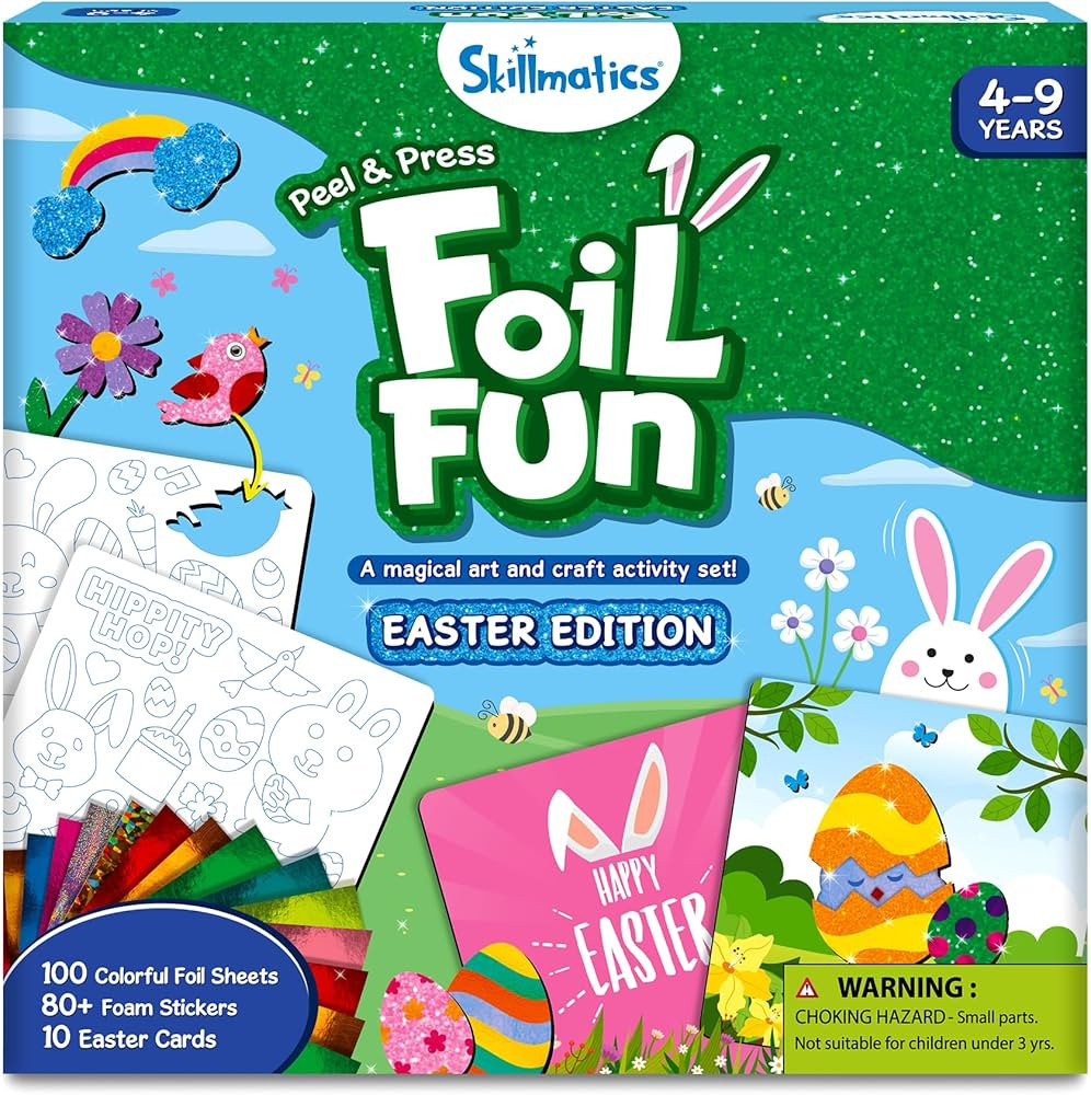 Skillmatics Foil Fun - Easter Cards, No Mess Art for Kids, Easter Basket Stuffers, Craft Kits, DI... | Amazon (US)