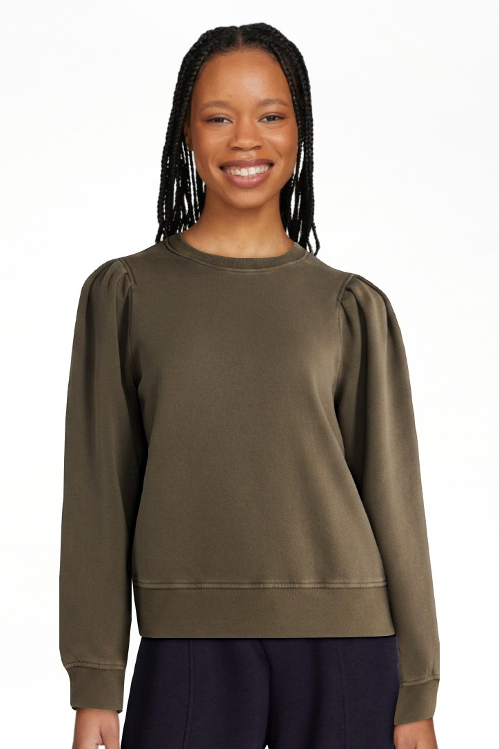 Scoop Women\u2019s and Women's Plus Pleat Shoulder Sweatshirt, Sizes XS-4X | Walmart (US)