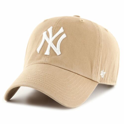47 Brand Adjustable Cap - CLEAN UP New York Yankees khaki  | eBay | eBay US