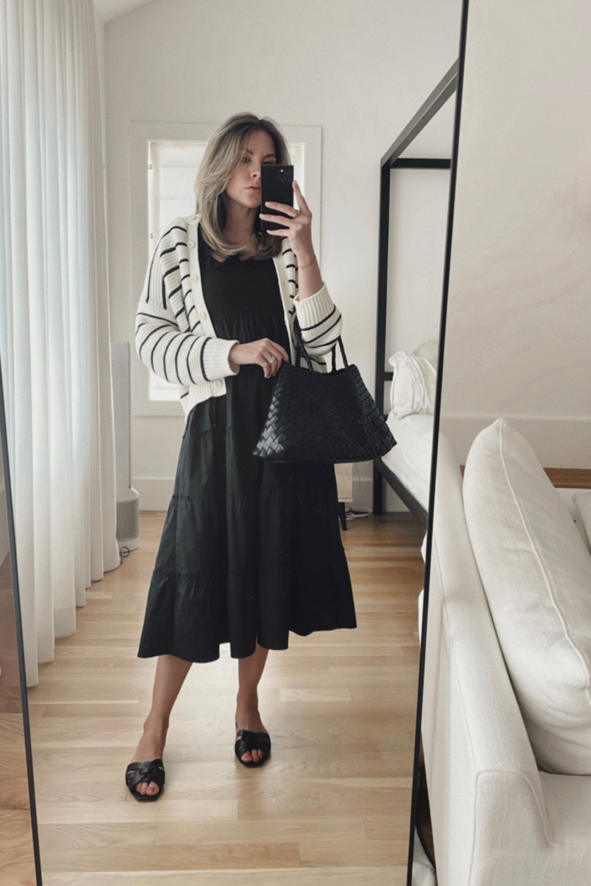 Nap dress / striped cardigan / summer outfit 