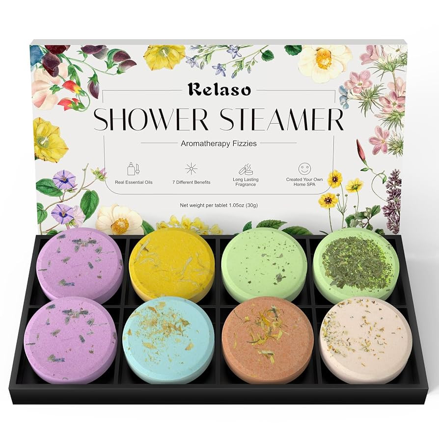 Shower Steamers Aromatherapy 8 Pack, Birthday Gifts for Women Men & Luxury Gift Box Packaging, Pr... | Amazon (US)