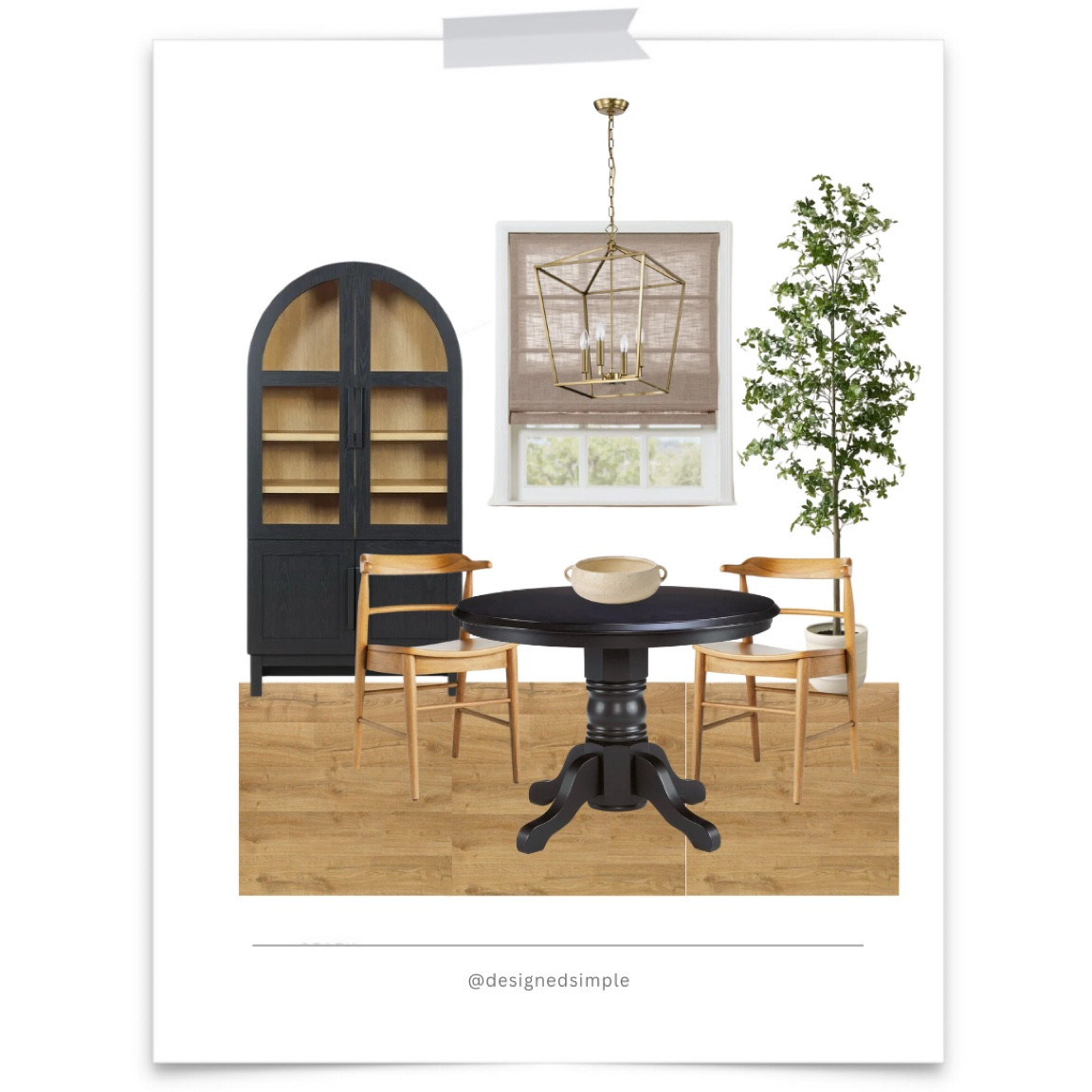 Design plans for the breakfast nook! 

breakfast table, small dining room, black arched cabinet, dining cabinet, Roman shades

#LTKStyleTip #LTKSaleAlert #LTKHome