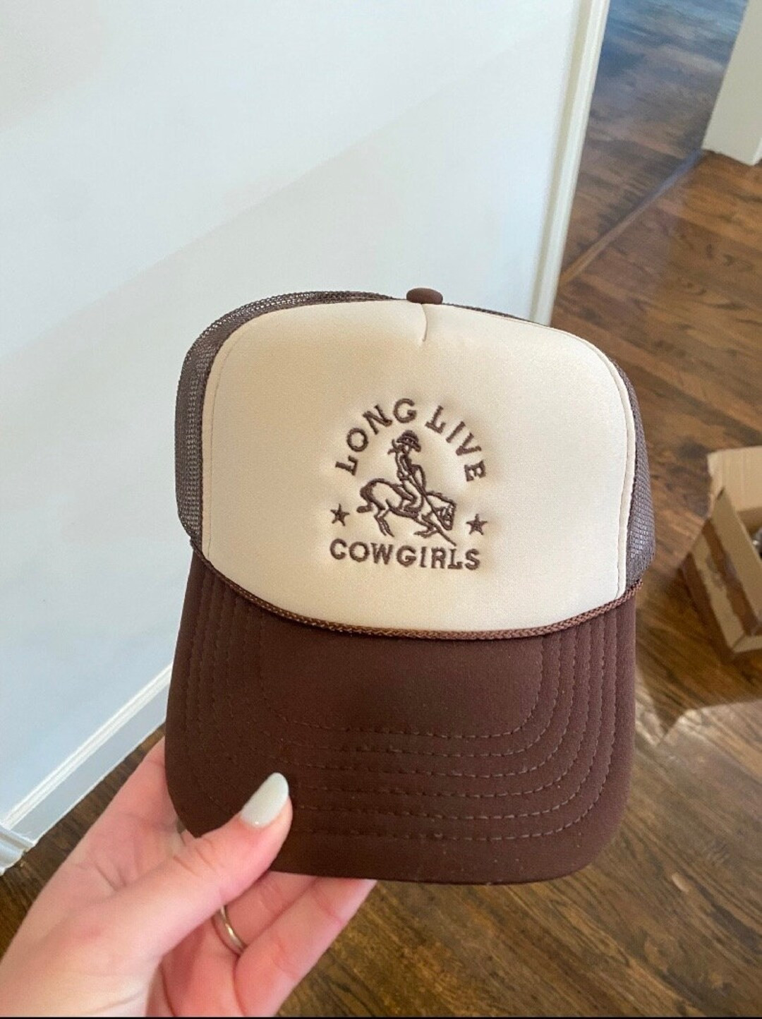 Custom Cowgirls Embroidered Trucker, Cowgirl Trucker, Cowgirl Life Hat, Country Girl Gift, USA Ro... | Etsy (US)