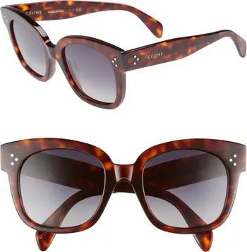 CELINE 54mm Polarized Square Sunglasses | Nordstrom | Nordstrom