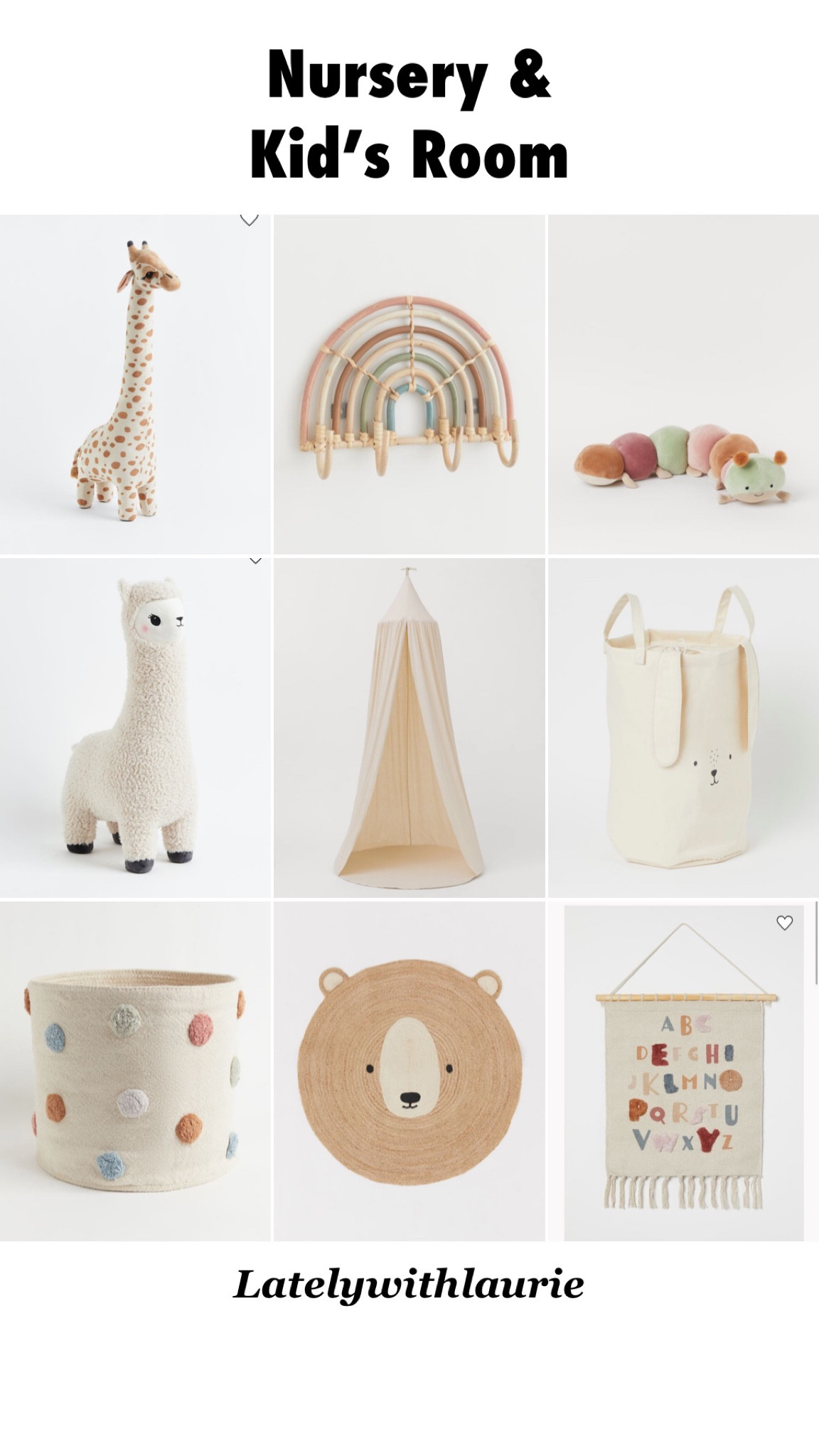 The sweetest nursery room decor, toddler room decor and kid room decor. Area rugs, baskets, wall art, stuffed animals, reading nook. Neutral home decor, playroom 

#LTKbaby #LTKbump #LTKkids