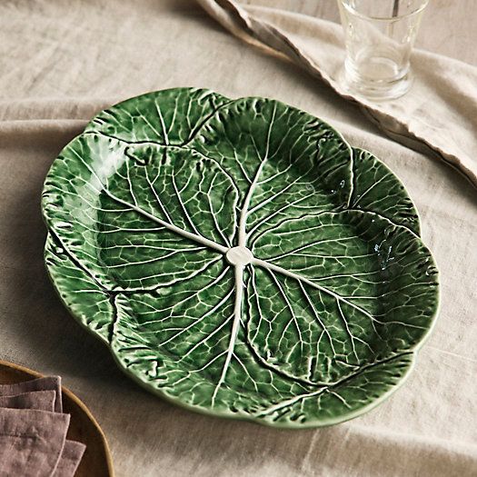 Cabbage Oval Ceramic Serving Platter | Terrain