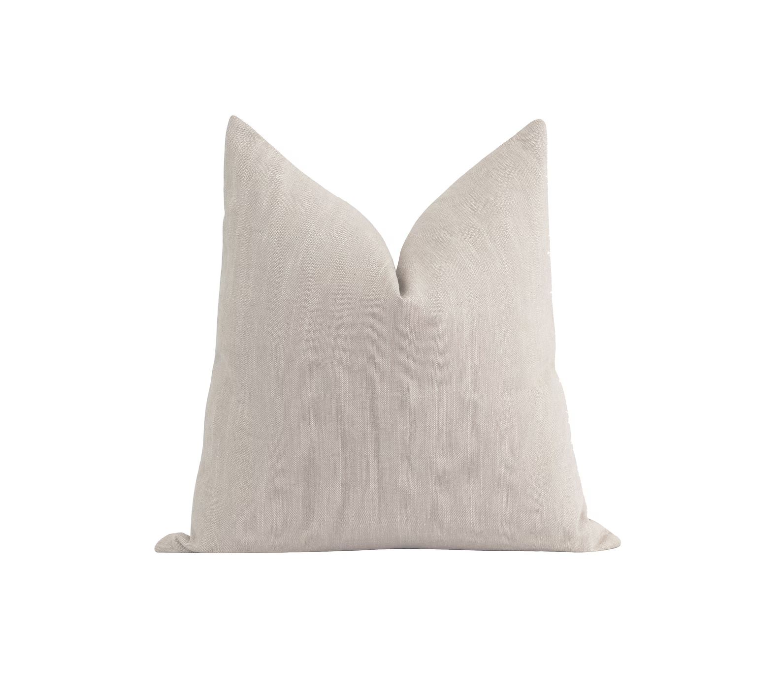 Linen Pillow Cover Beige Linen Pillow 18 20 22 Solid Beige | Etsy | Etsy (US)