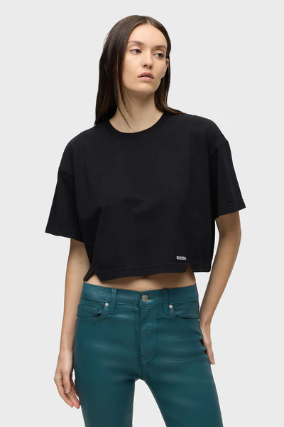 Short Sleeve Forward Seam Tee | Hudson Jeans