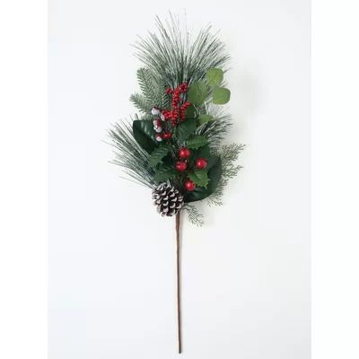 Mixed Pick Foliage, Pincone, and Berry Branch The Holiday Aisle® | Wayfair North America