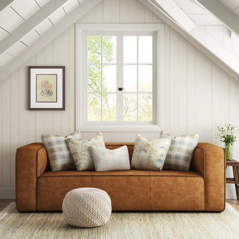 Medora 89.8'' Vegan Leather Sofa | Wayfair North America