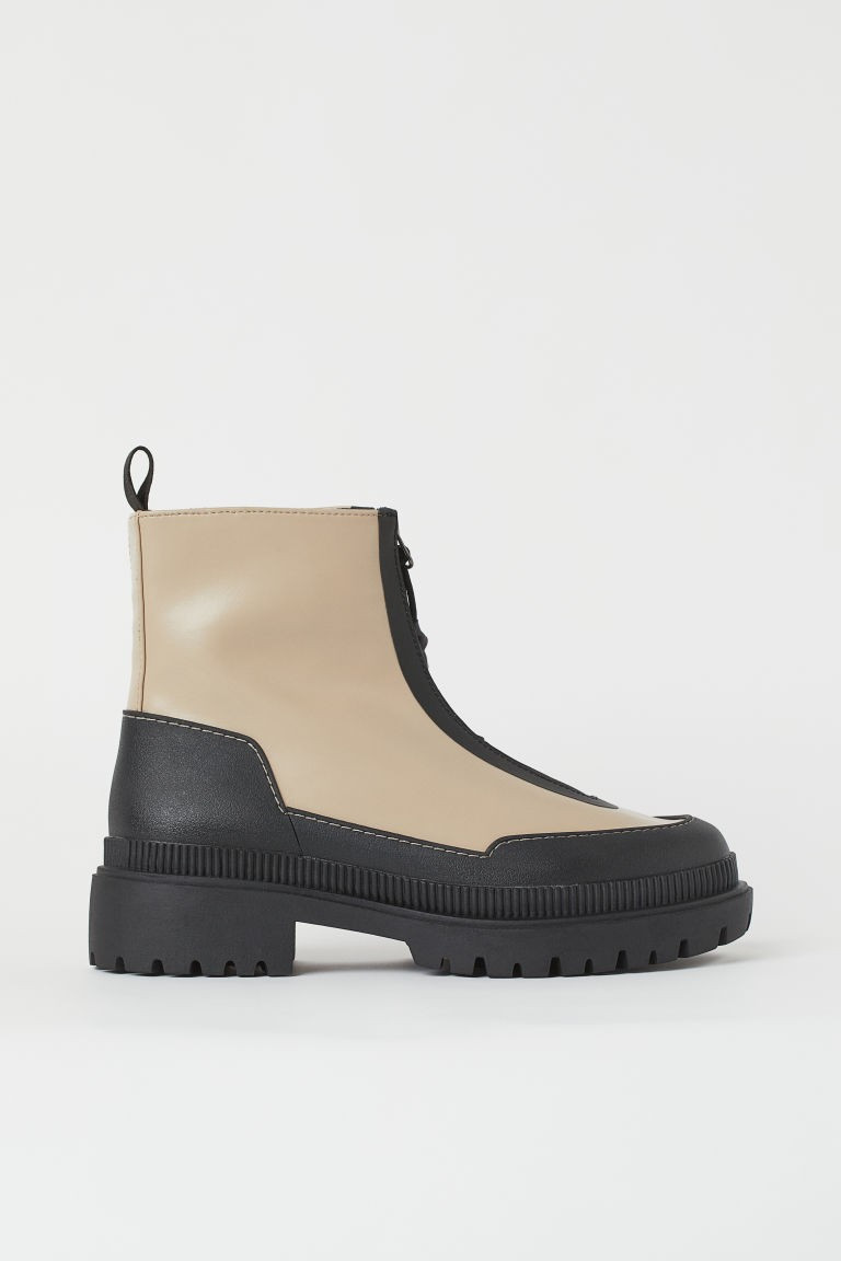 H & M - Water-repellent Boots - Beige | H&M (US + CA)