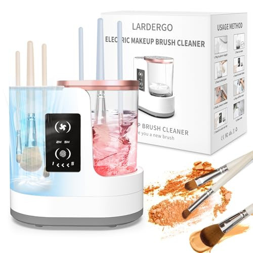 LARDERGO Makeup Brush Cleaner Machine, Ultimate Efficient Electric Automatic Cleaner and Dryer for All Types of Makeup Brushes | Amazon (US)