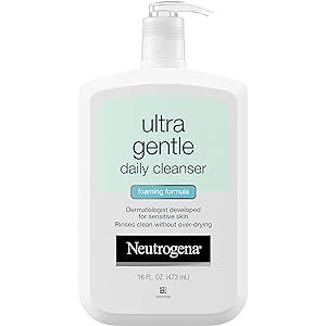 Neutrogena Ultra Gentle Daily Facial Cleanser for Sensitive Skin, Oil-Free, Soap-Free, Hypoallergeni | Amazon (US)
