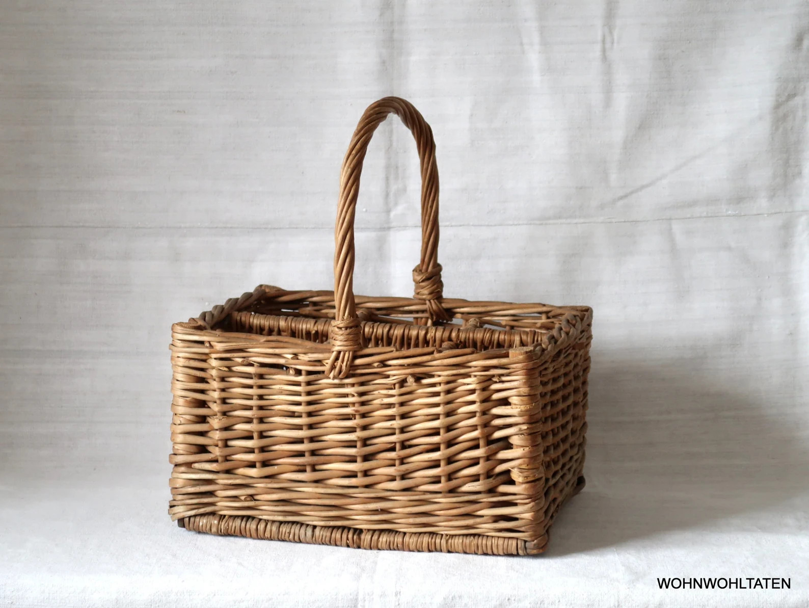 French Bottle Carrier Large Vintage Wicker Basket for Drinks French Farmhouse Kitchen Decor - Ets... | Etsy (US)