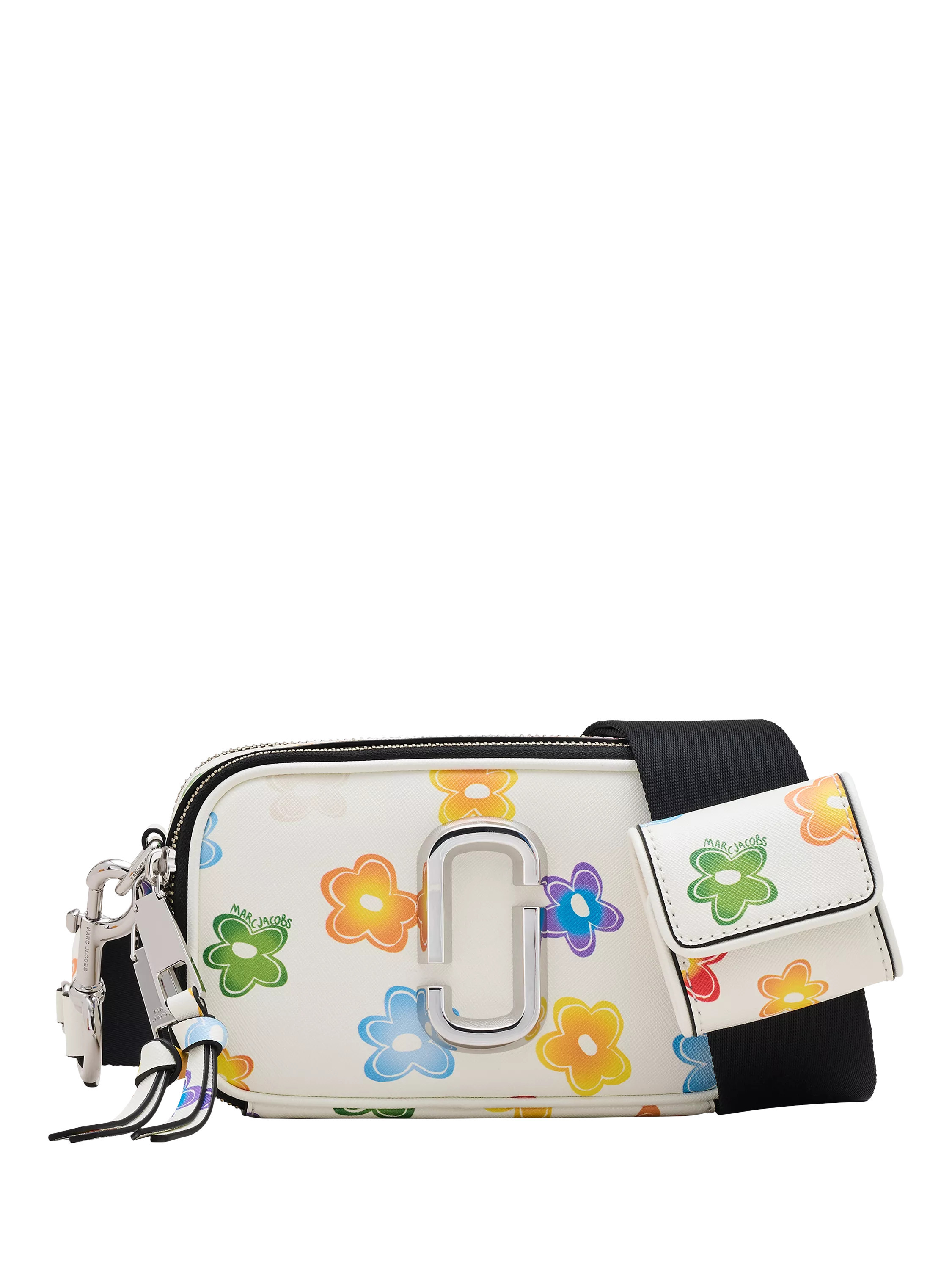 Marc Jacobs Leather The Snapshot Wild Daisy Cross Body Bag, White Multi | John Lewis (UK)