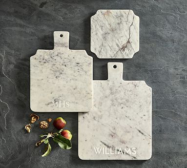 Marquee Marble Large Handle Cheeseboard | Pottery Barn (US)
