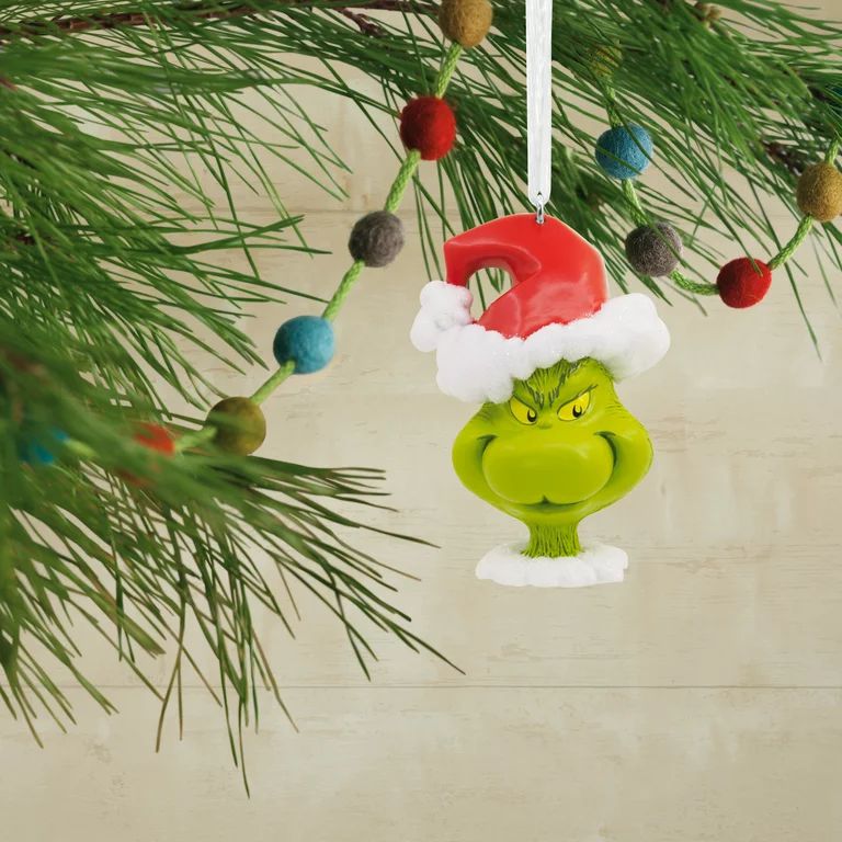 Hallmark Dr. Seuss's How the Grinch Stole Christmas! Grinch in Santa Hat Ornament, 0.17lbs | Walmart (US)
