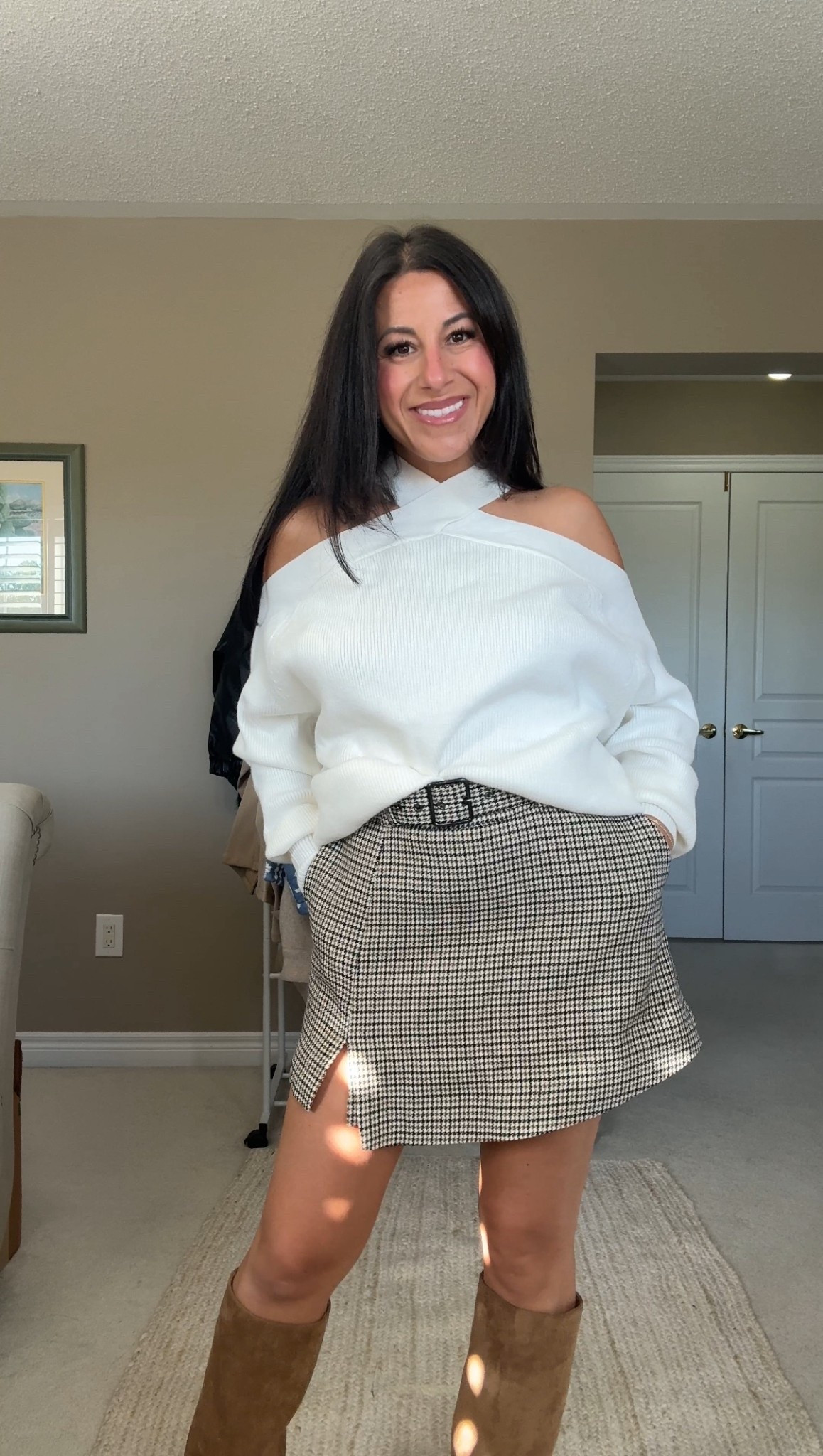 For timeless fall style shop Commense ✨ use code claudiaaguzzo_12 to save sitewide. 
Wearing size small in the skirt and XS in the sweater and jacket.


#LTKstyletip #LTKpetite #LTKcanada