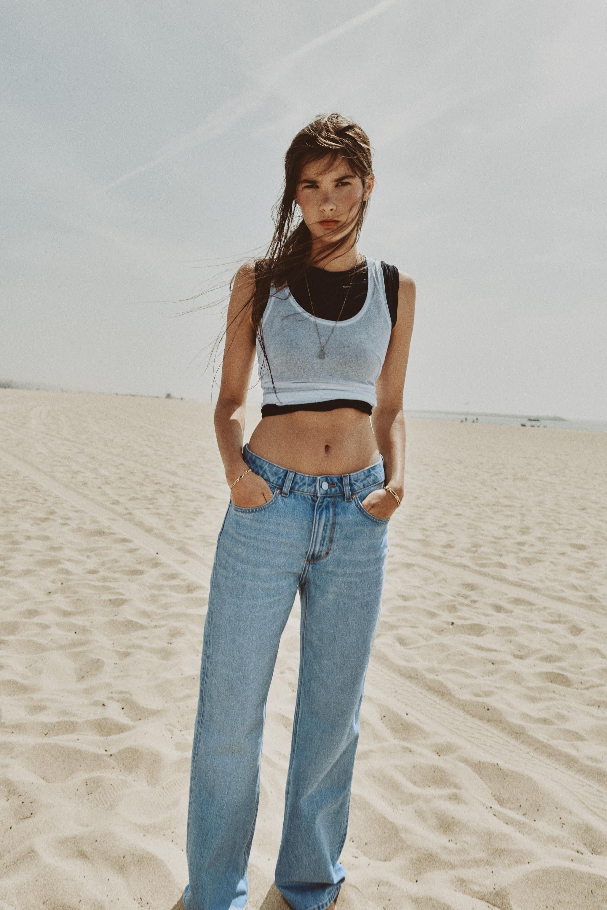 Z1975 STRAIGHT HIGH-WAIST LONG LENGTH JEANS | Zara UK